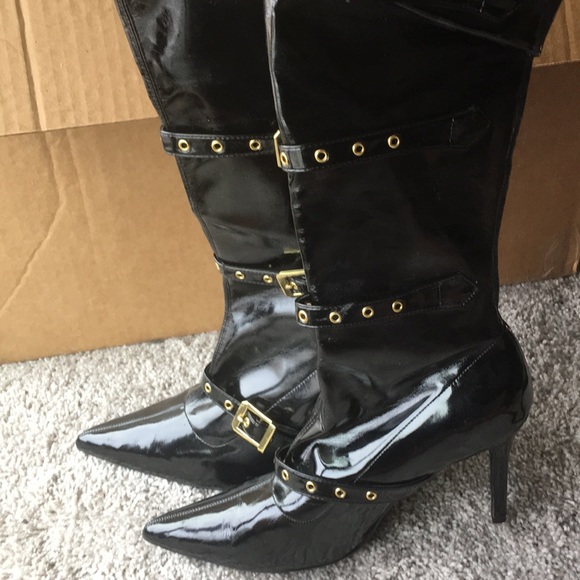 Colin Stuart Knee Boots, Size 10 - Picture 2 of 5